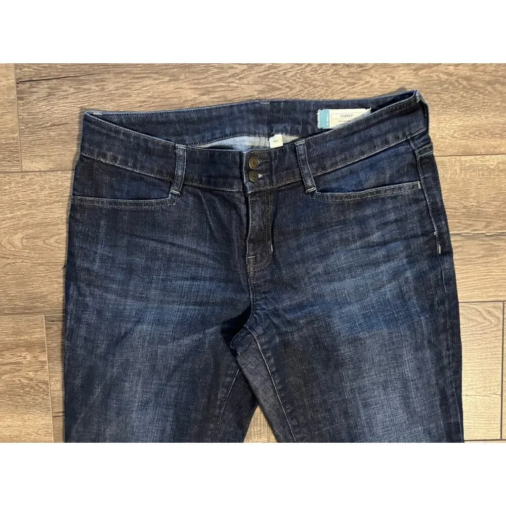 Gap Curvy Stretch Dark Wash Boot‎ Cut Jeans Size 10L